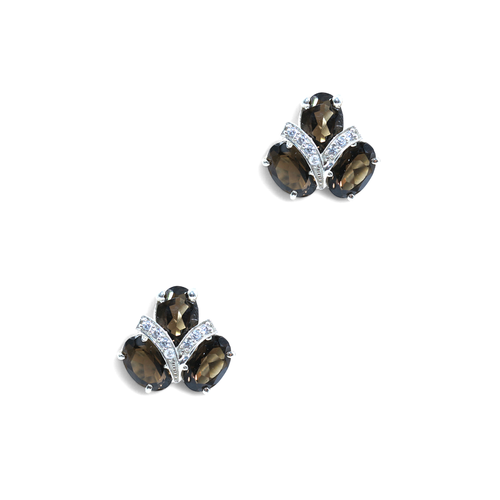 Smoke Flower Earrings