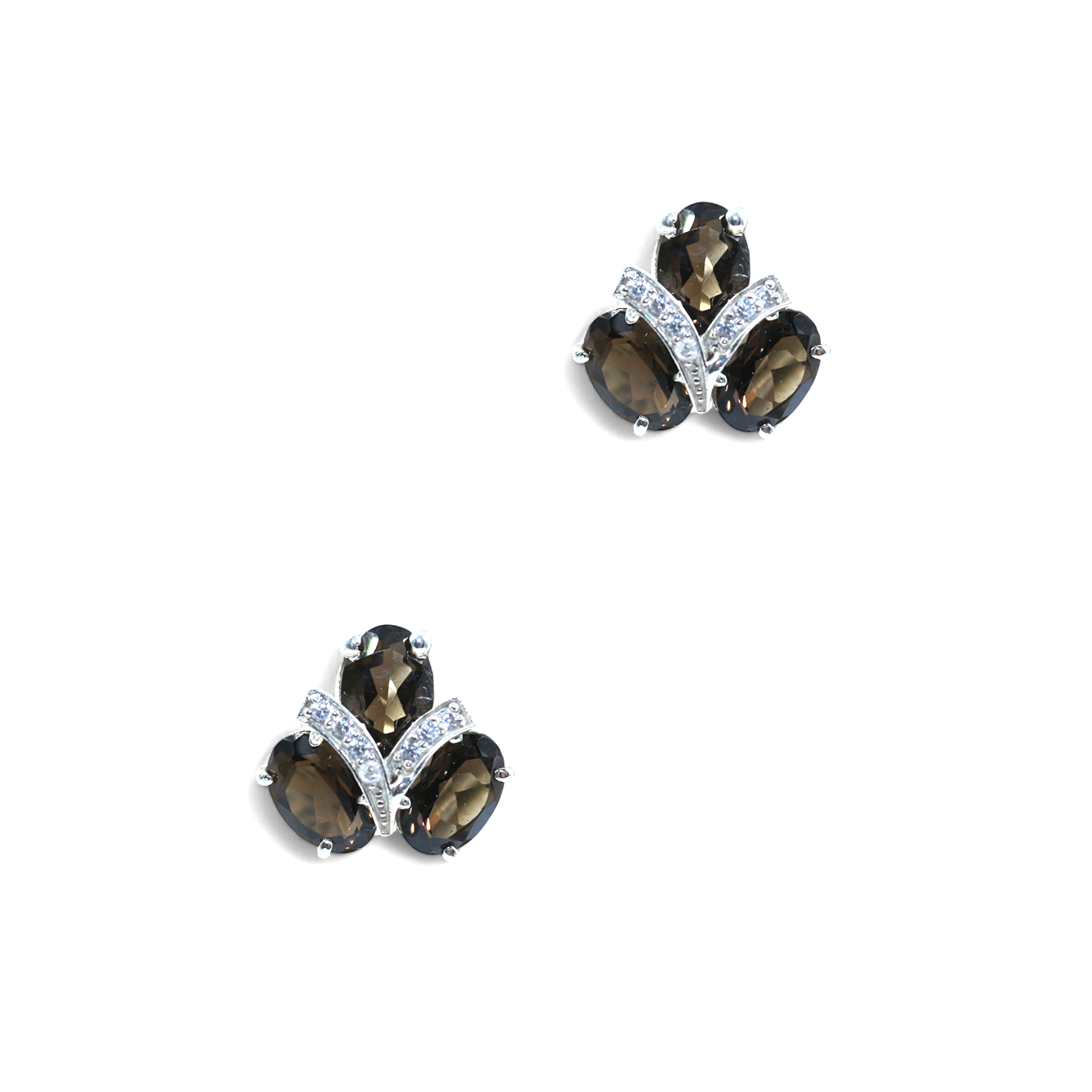 Smoke Flower Earrings