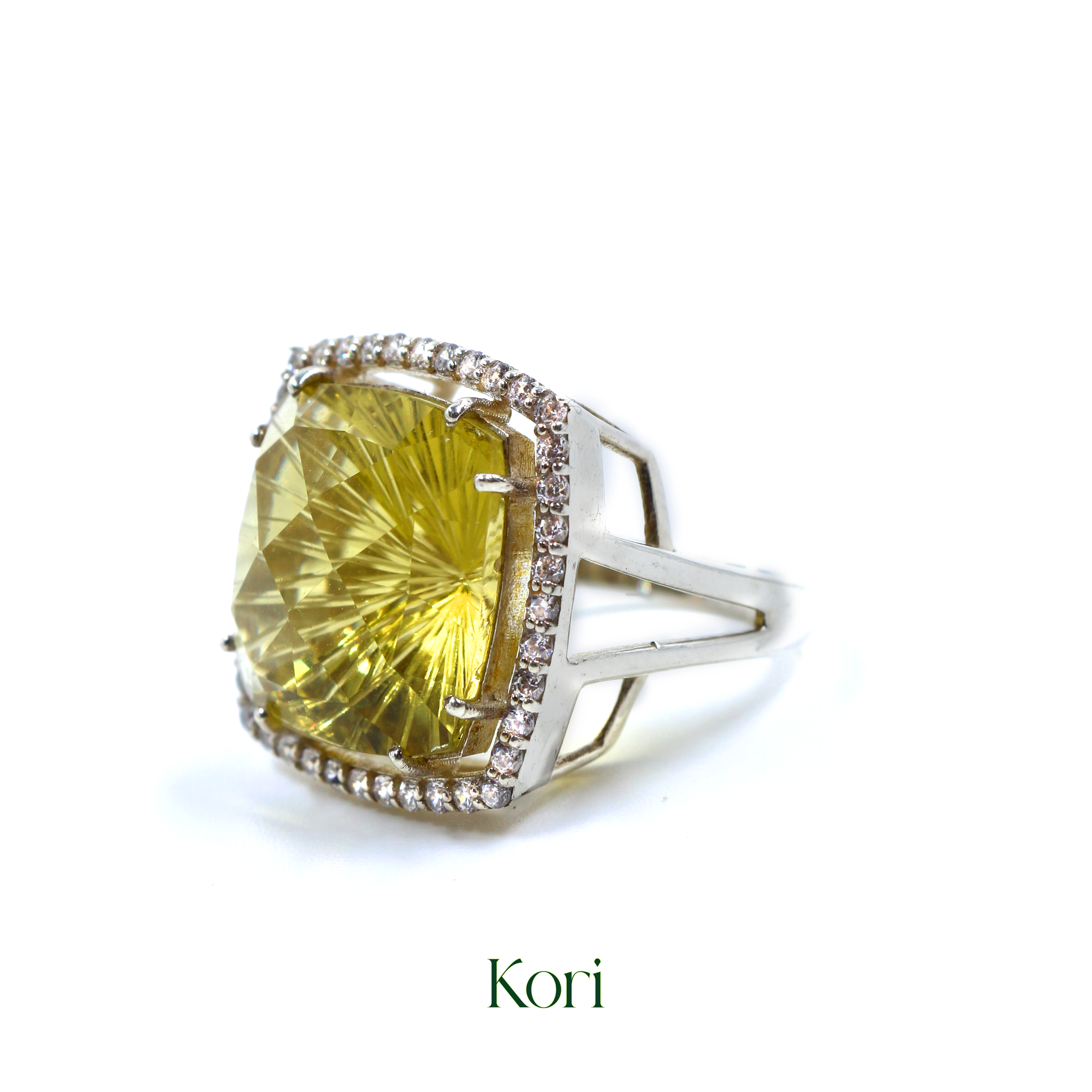 Lemon Fire Statement ring