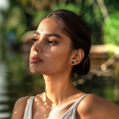 Everyday Studs | London Blue Topaz