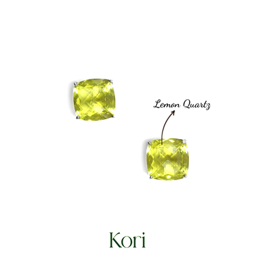 Fresh Lemon Studs | Lemon Topaz
