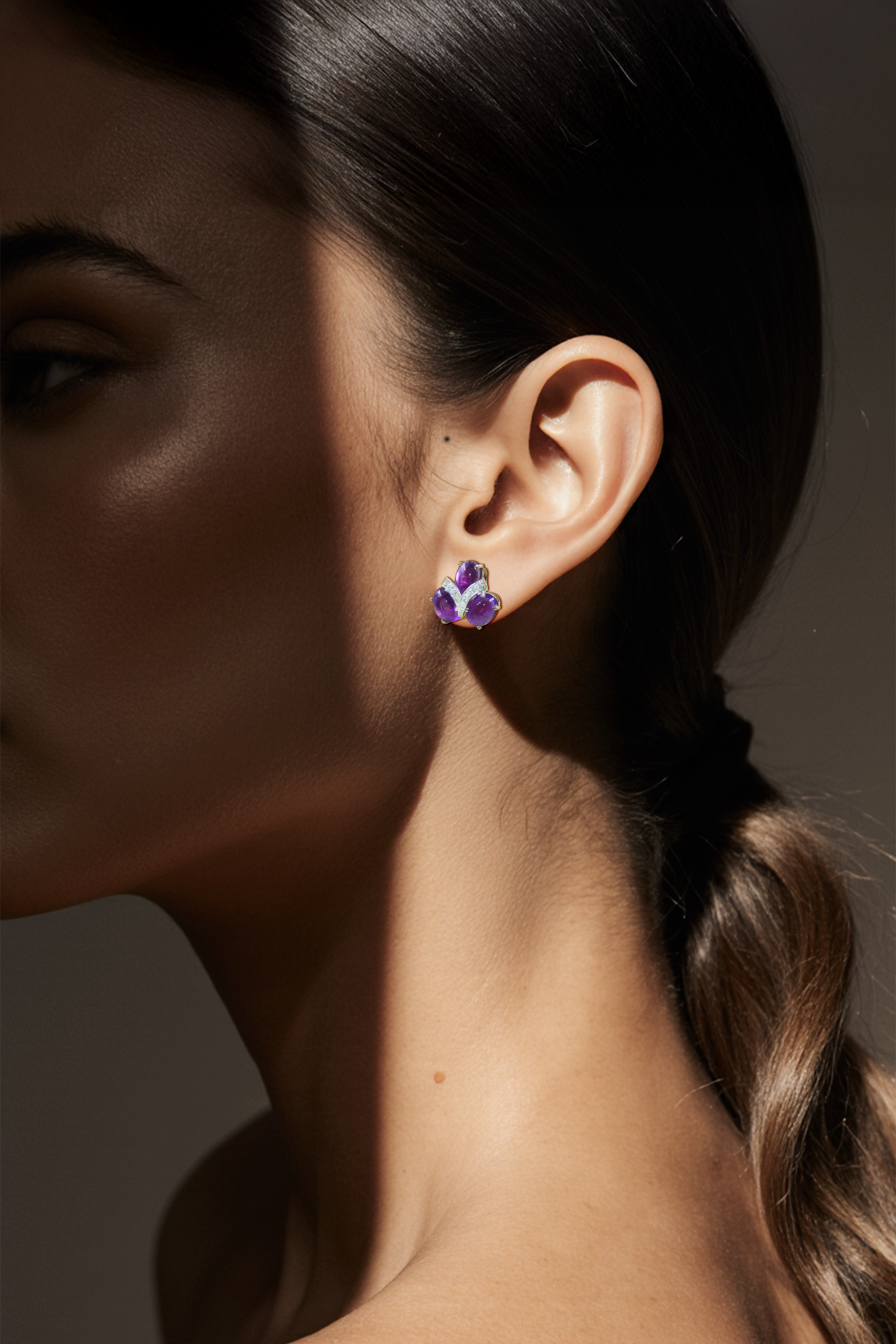 Lavender Flower earrings