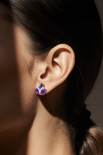 Lavender Flower earrings
