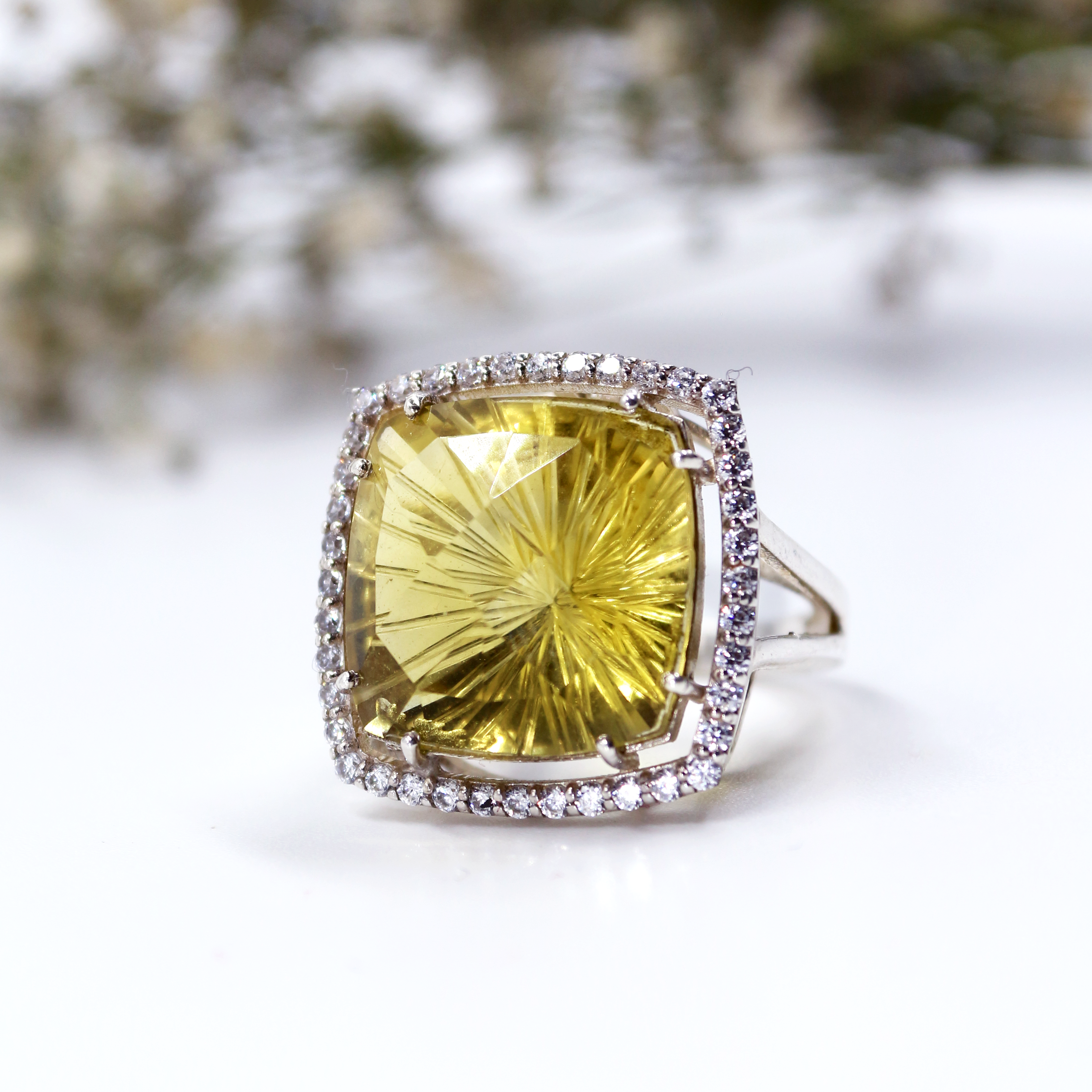 Lemon Fire Statement ring