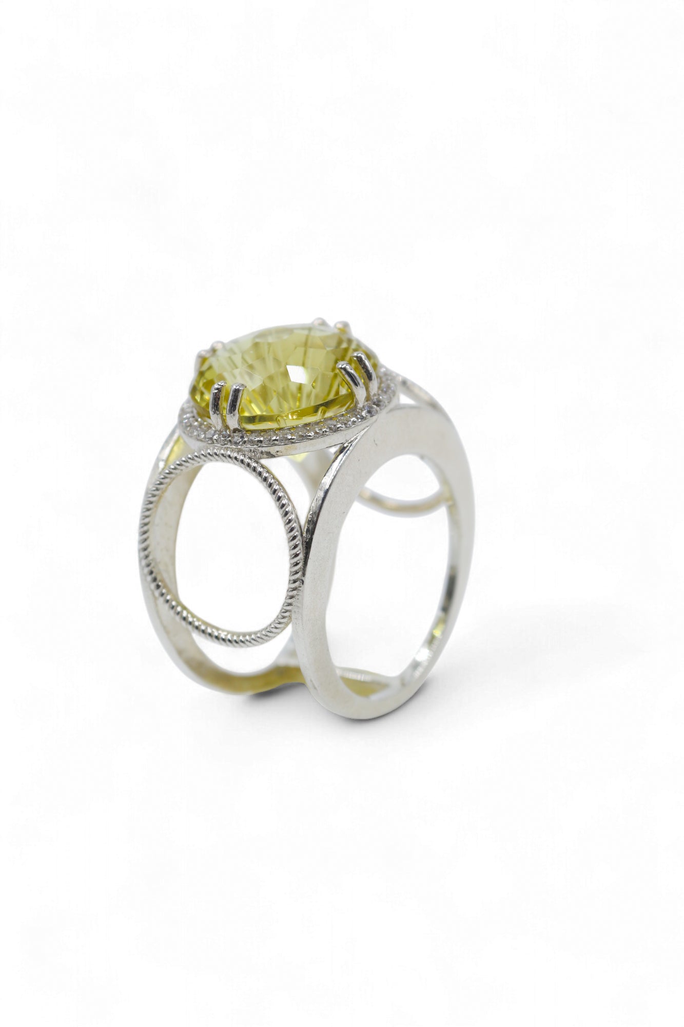 See through Ring | Lemon Topaz