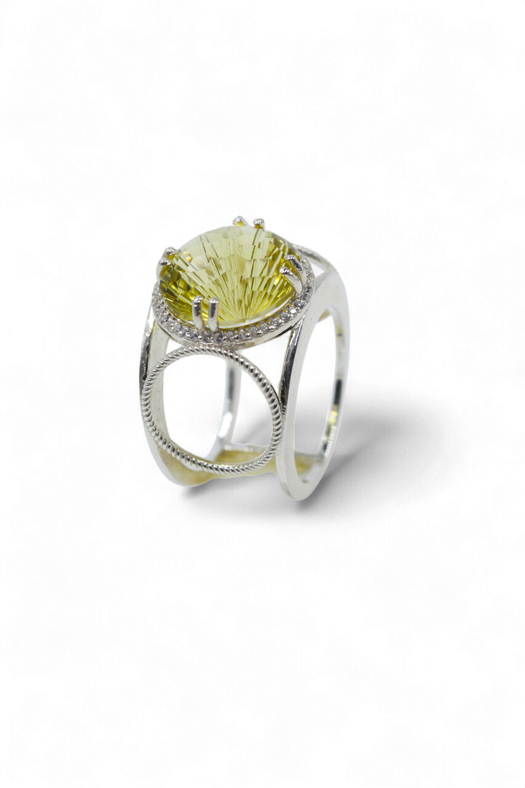 See through Ring | Lemon Topaz