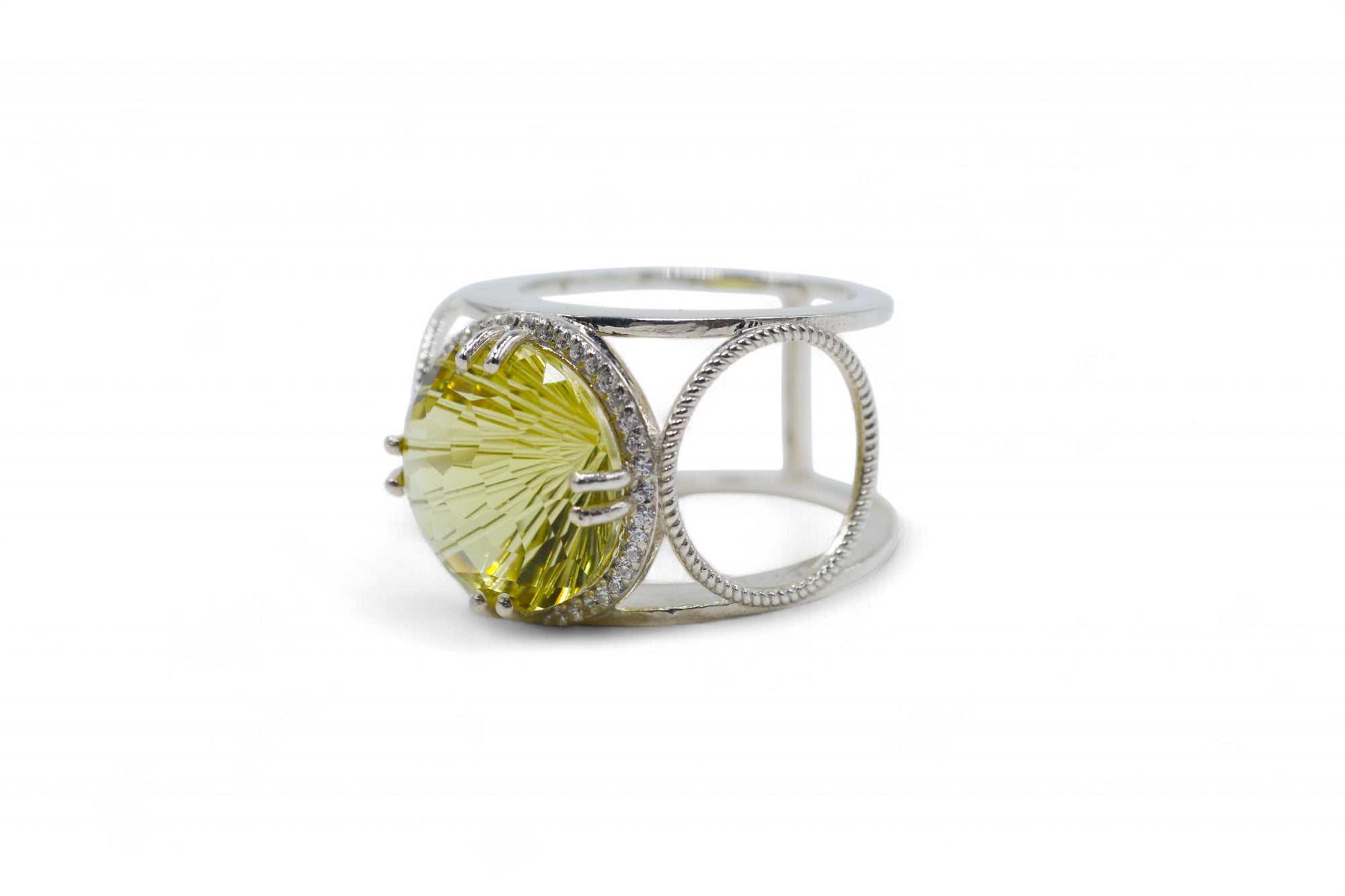 See through Ring | Lemon Topaz