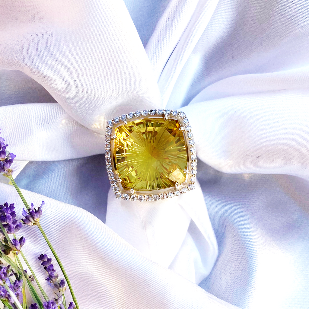 Lemon Fire Statement ring