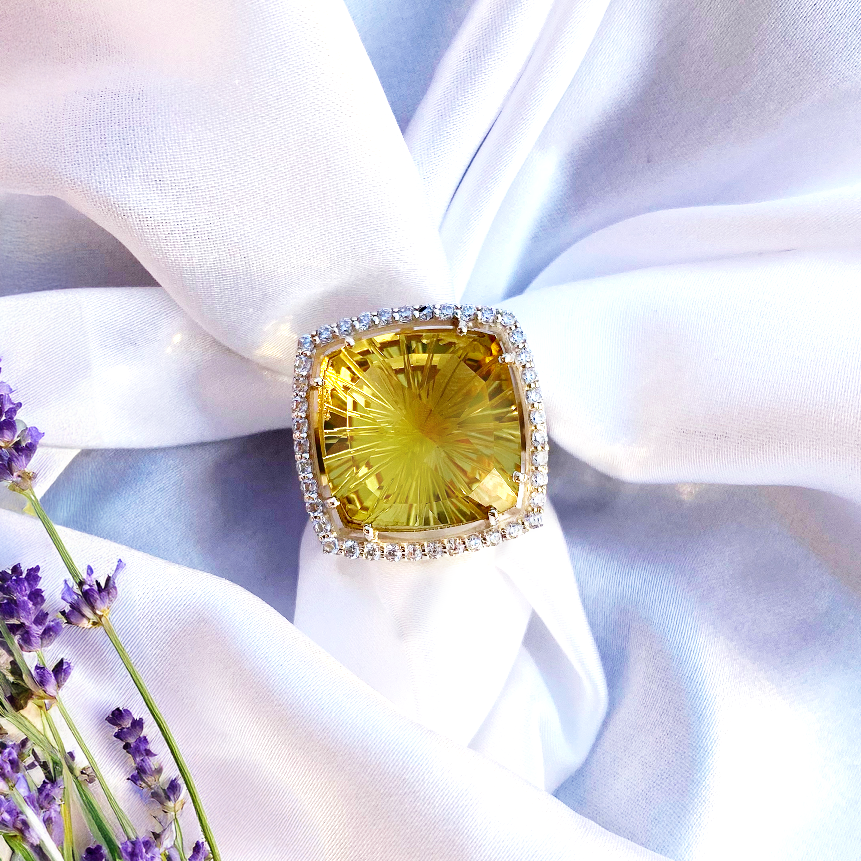 Lemon Fire Statement ring