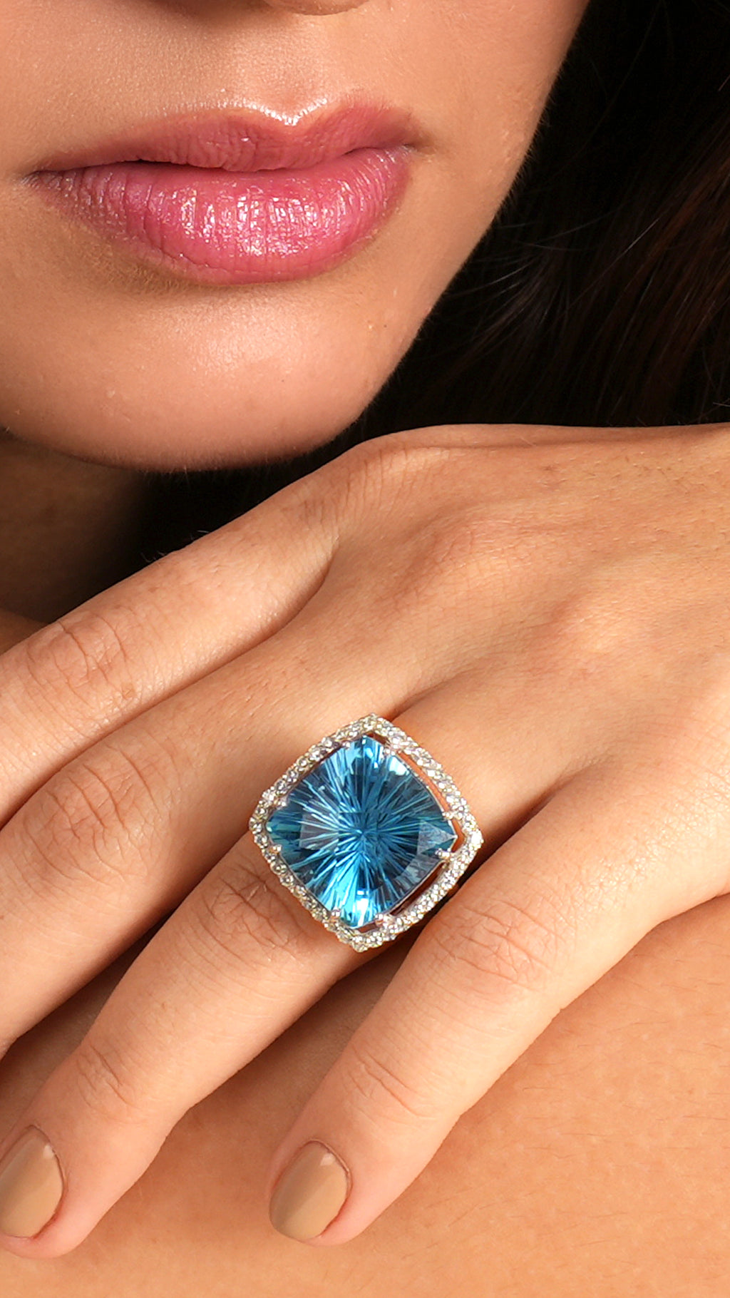Born to Shine ring | London Blue Topaz