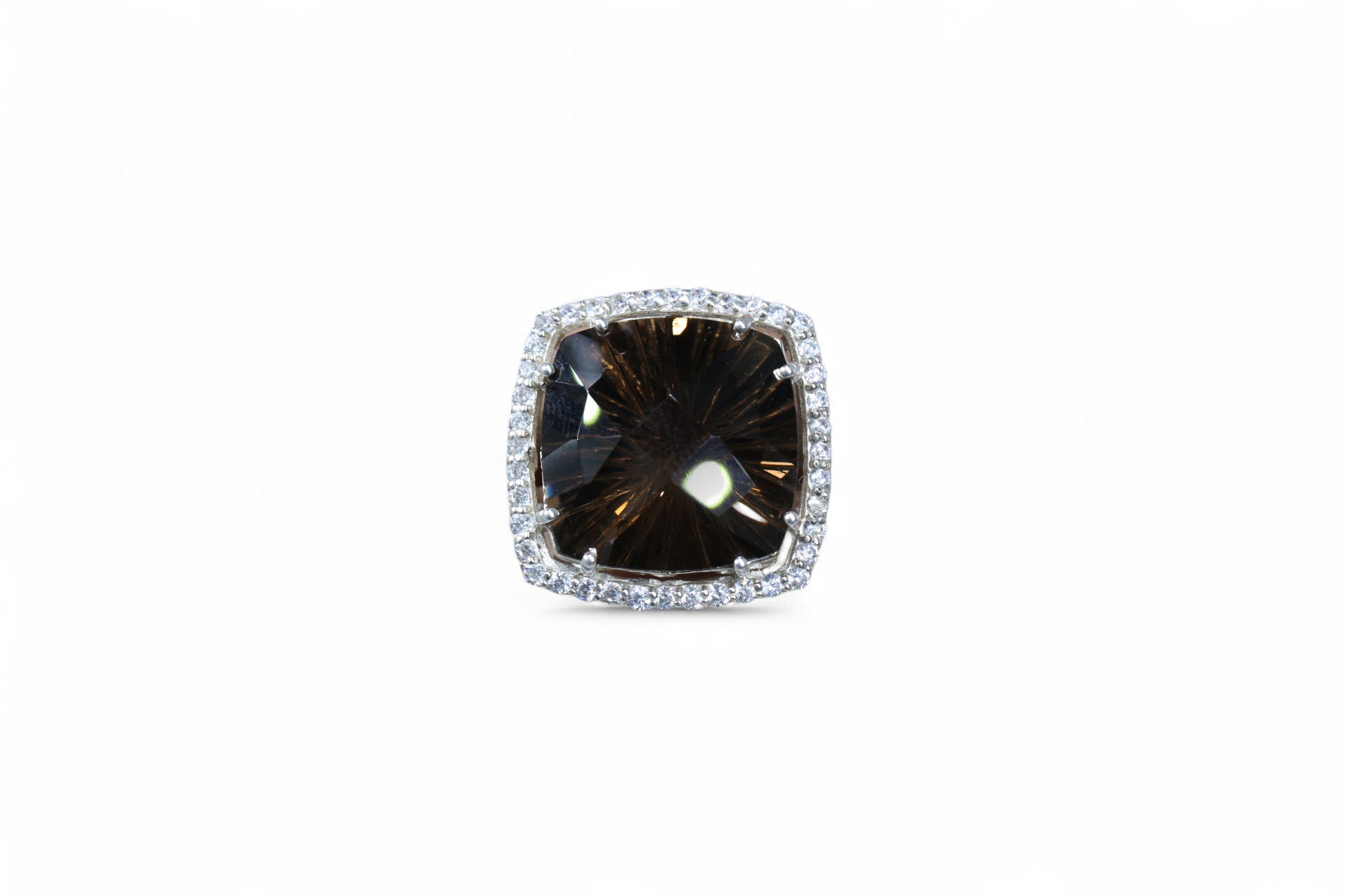 Smoky Fire Statement Ring