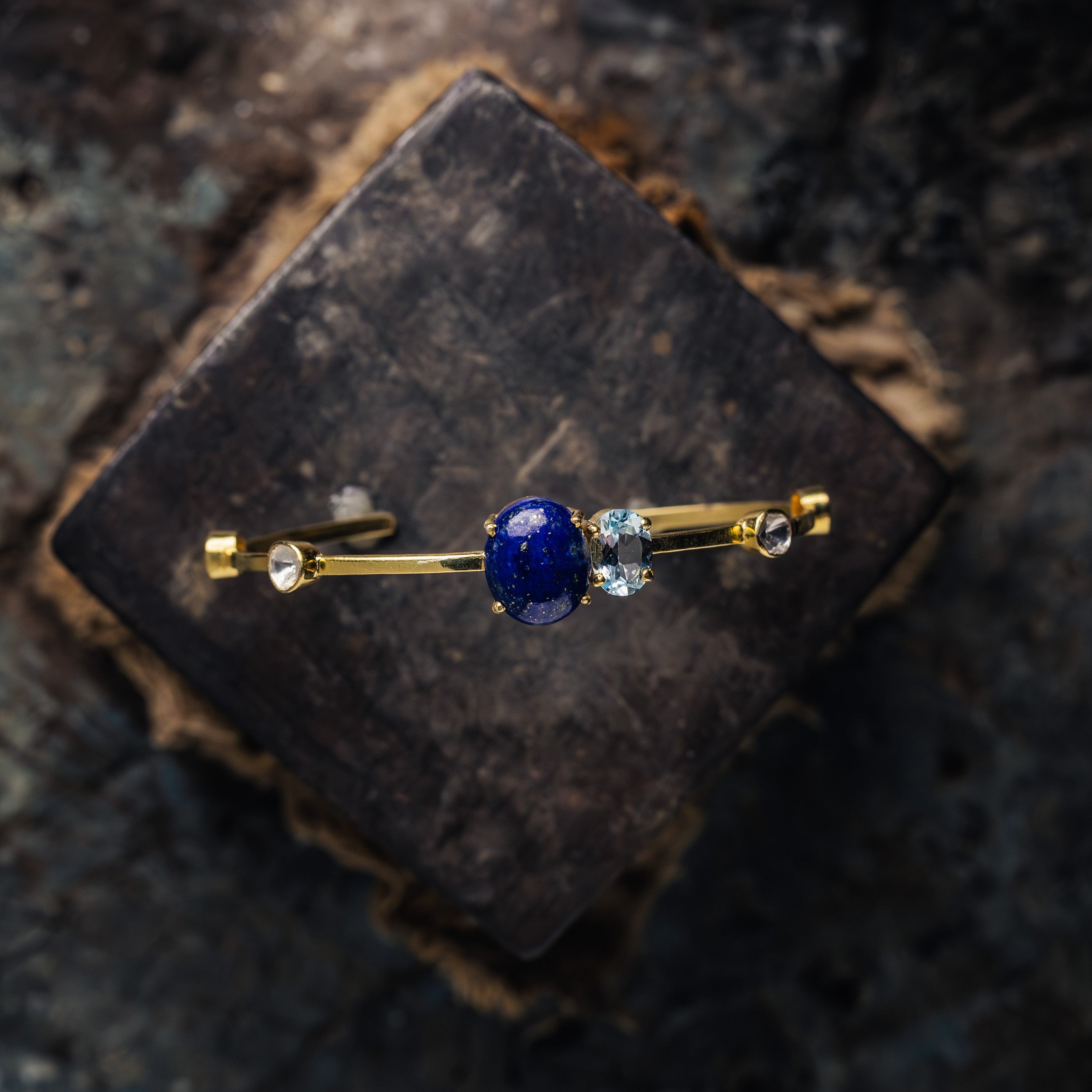 Dual Blue Bracelet | Lapis | Sky Blue Topaz