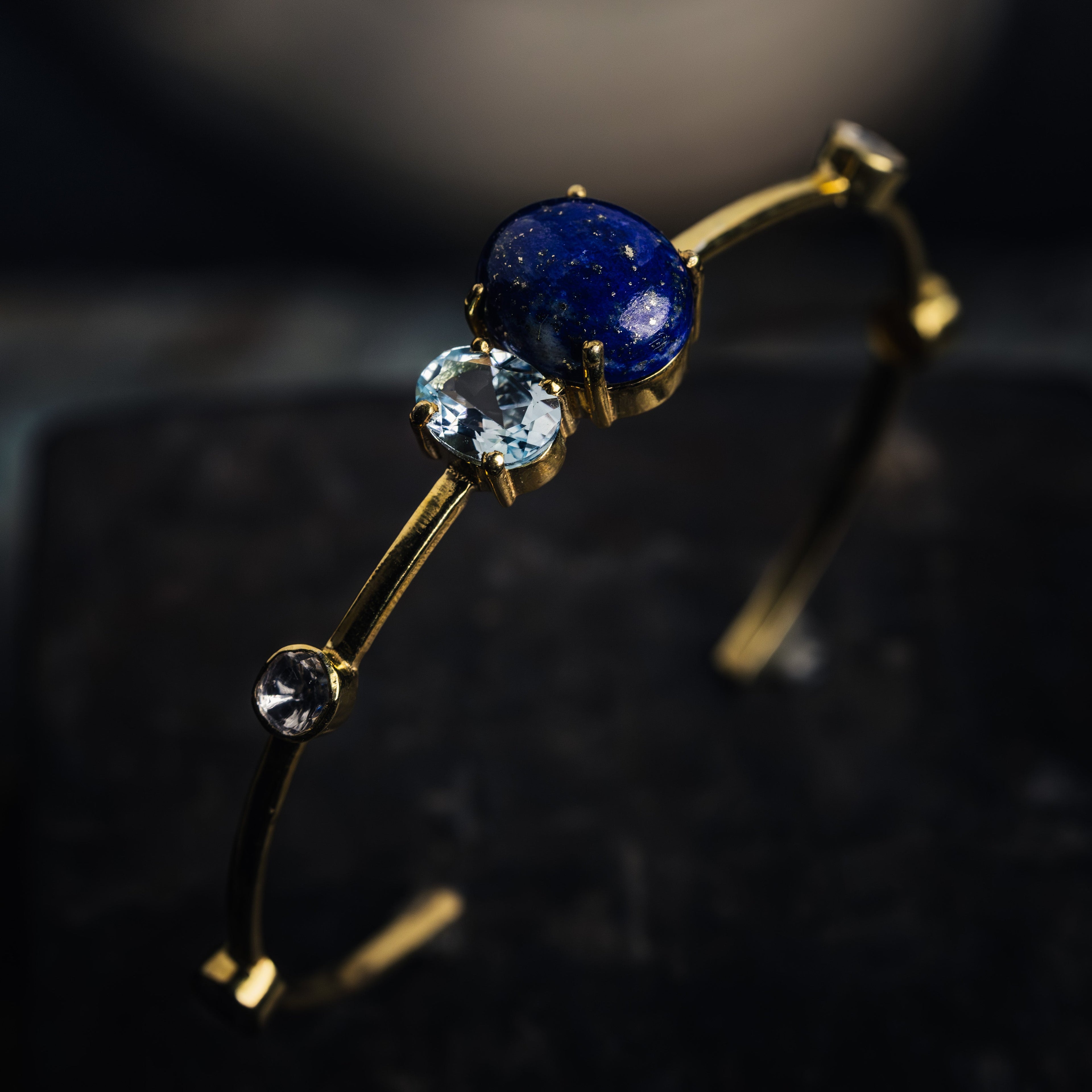 Dual Blue Bracelet | Lapis | Sky Blue Topaz