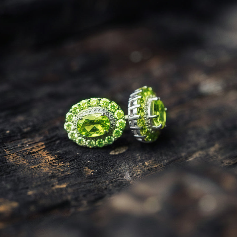 Victorian Studs | Peridot