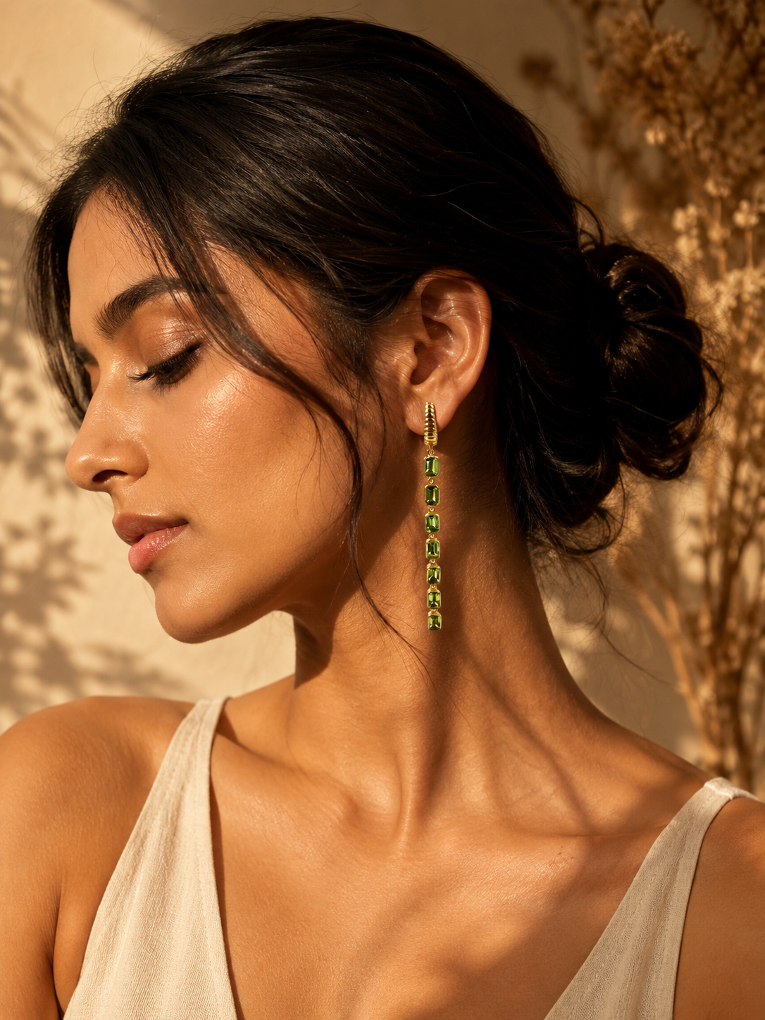 Peridot Rain Earrings