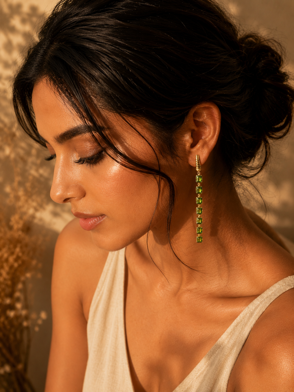 Peridot Rain Earrings