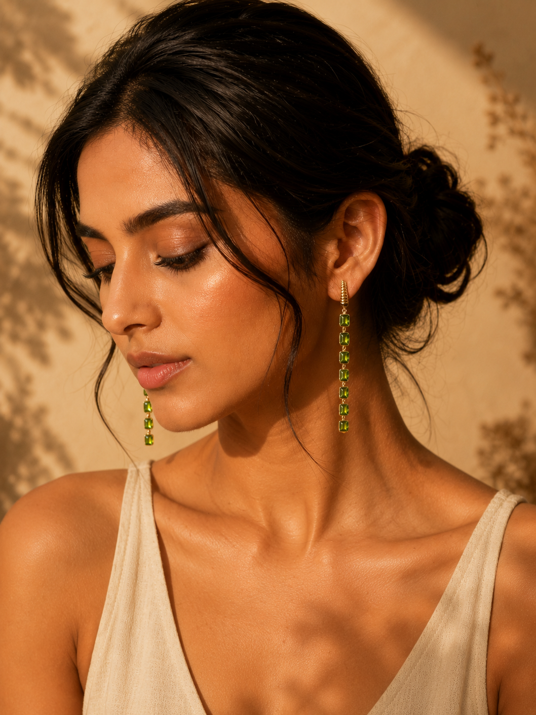 Peridot Rain Earrings