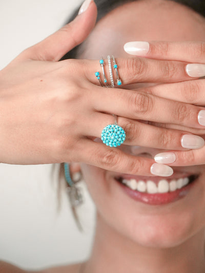 Flower Bouquet Ring | Turquoise