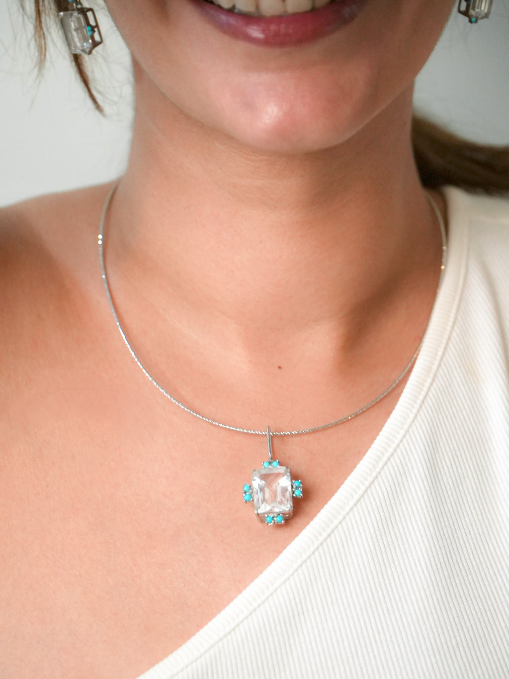 Color Palette Choker | Turquoise | Crystal