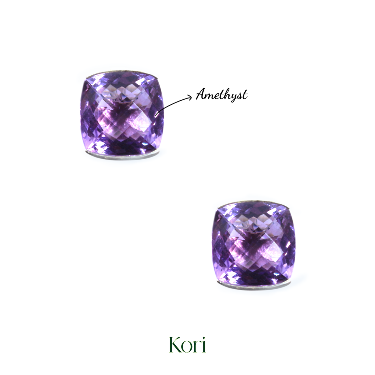 Lavender Flame Studs