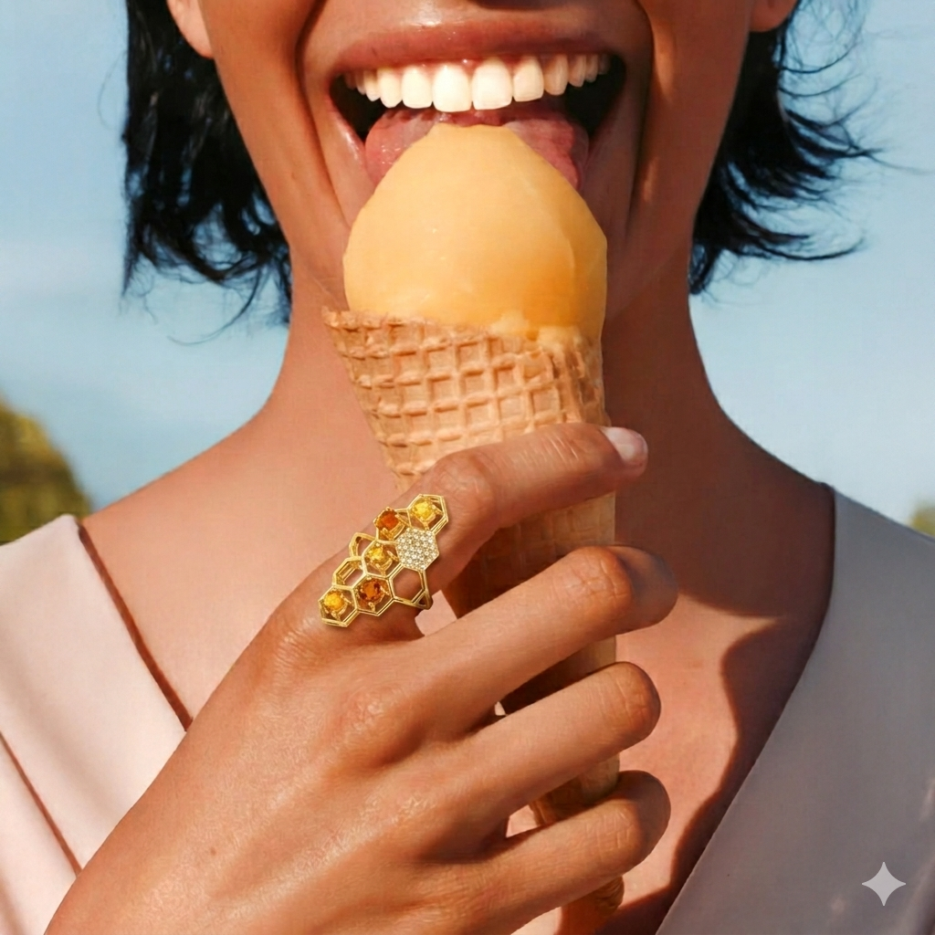 Honeycomb ring