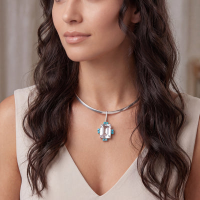 Color Palette Choker | Turquoise | Crystal