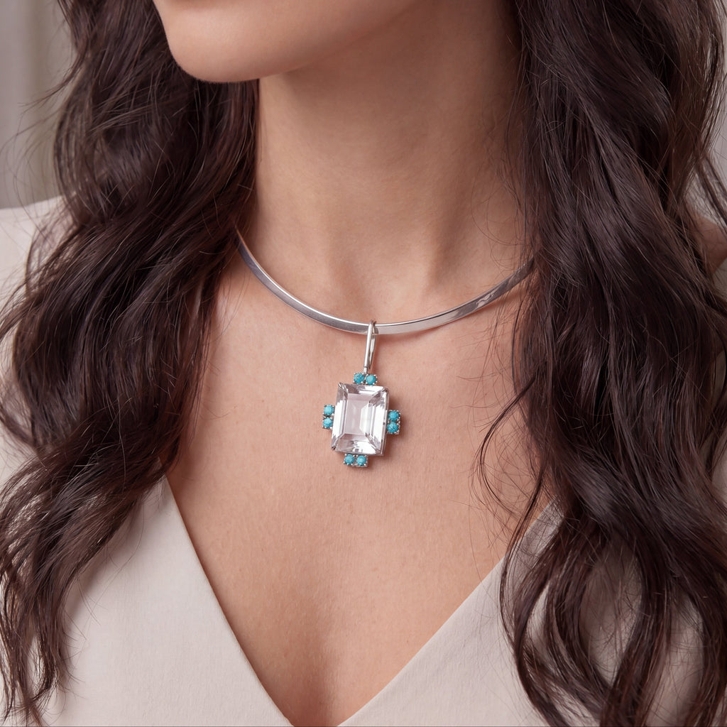Color Palette Choker | Turquoise | Crystal