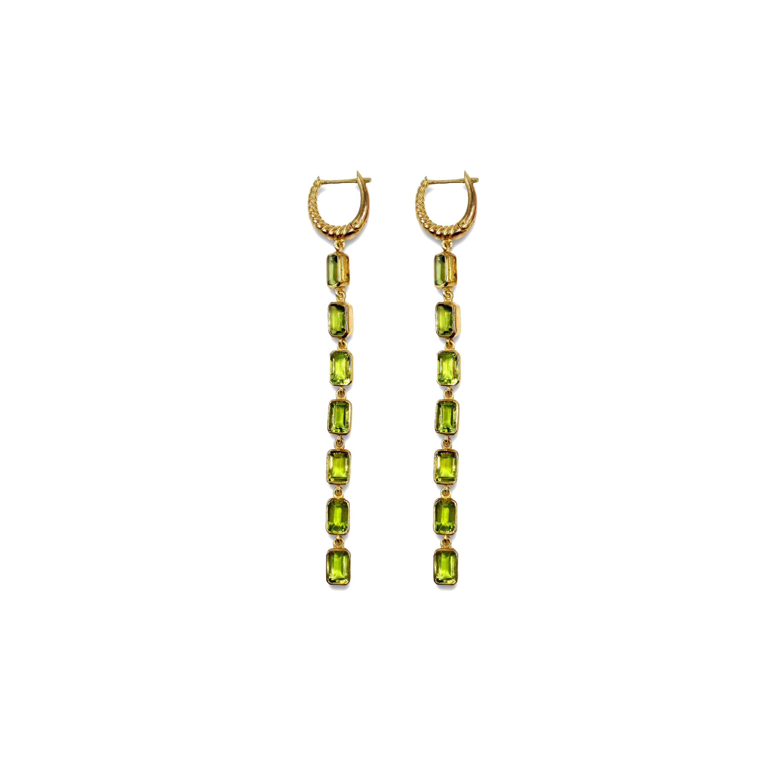 Peridot Rain Earrings