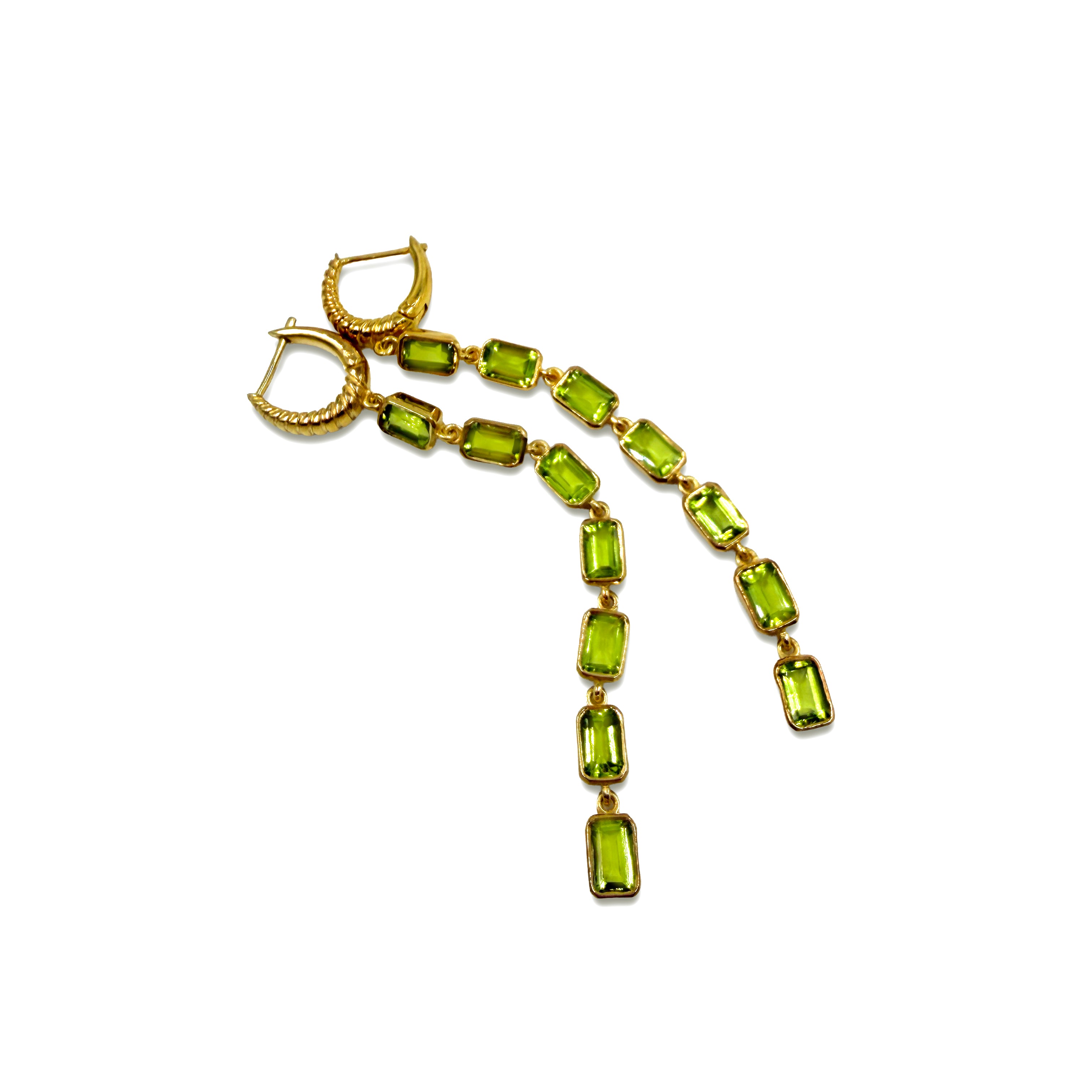 Peridot Rain Earrings