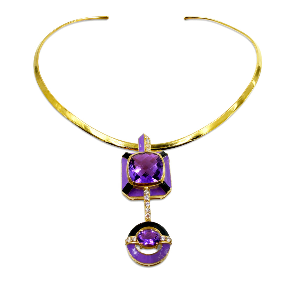 Violet Orbit Pendant