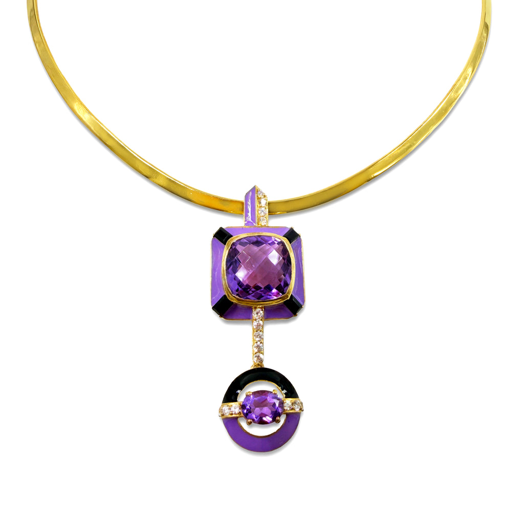 Violet Orbit Pendant
