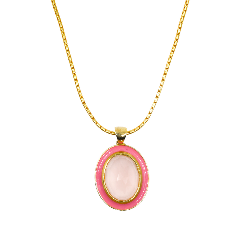 Milky Rosé Pendant | Rose Quartz