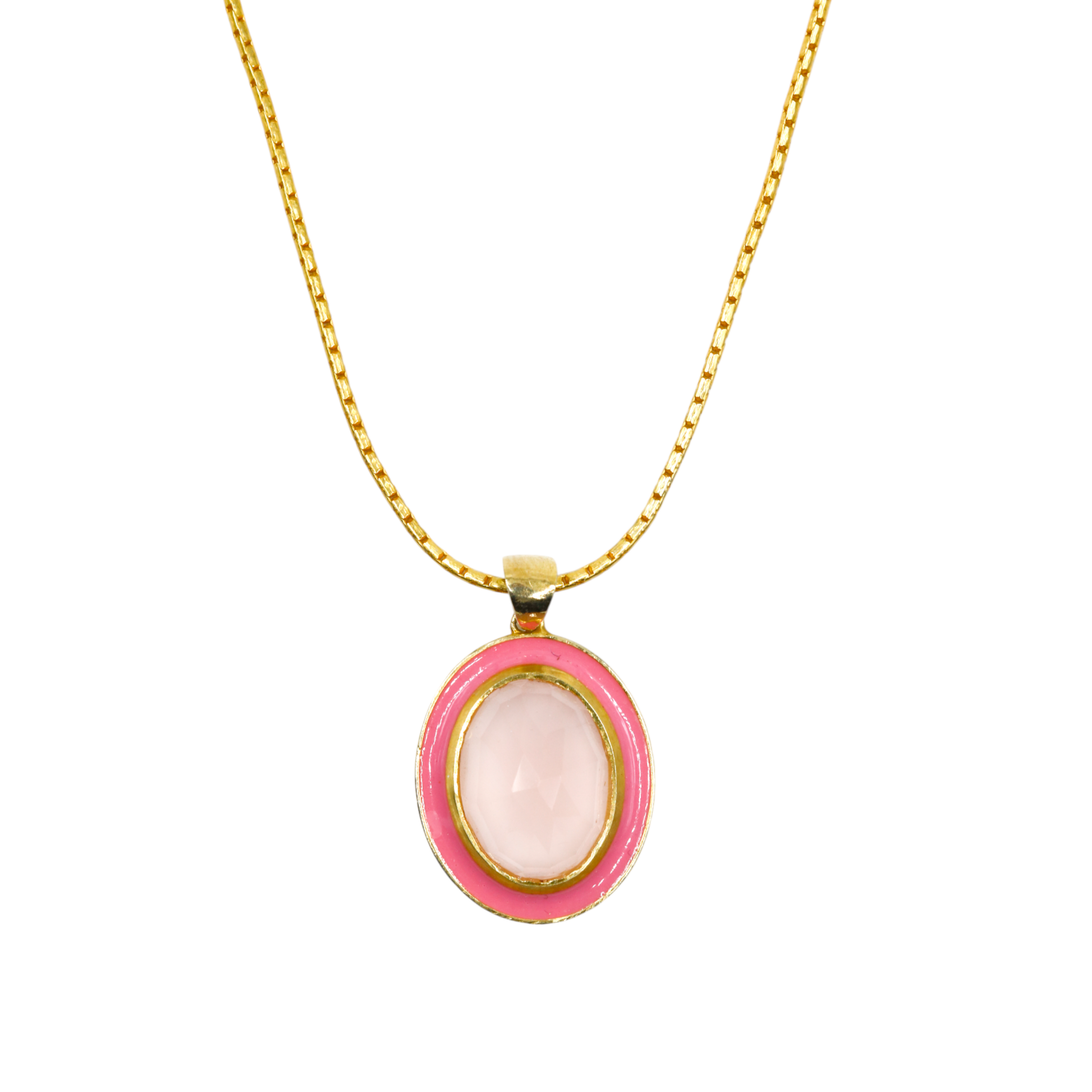 Milky Rosé Pendant | Rose Quartz