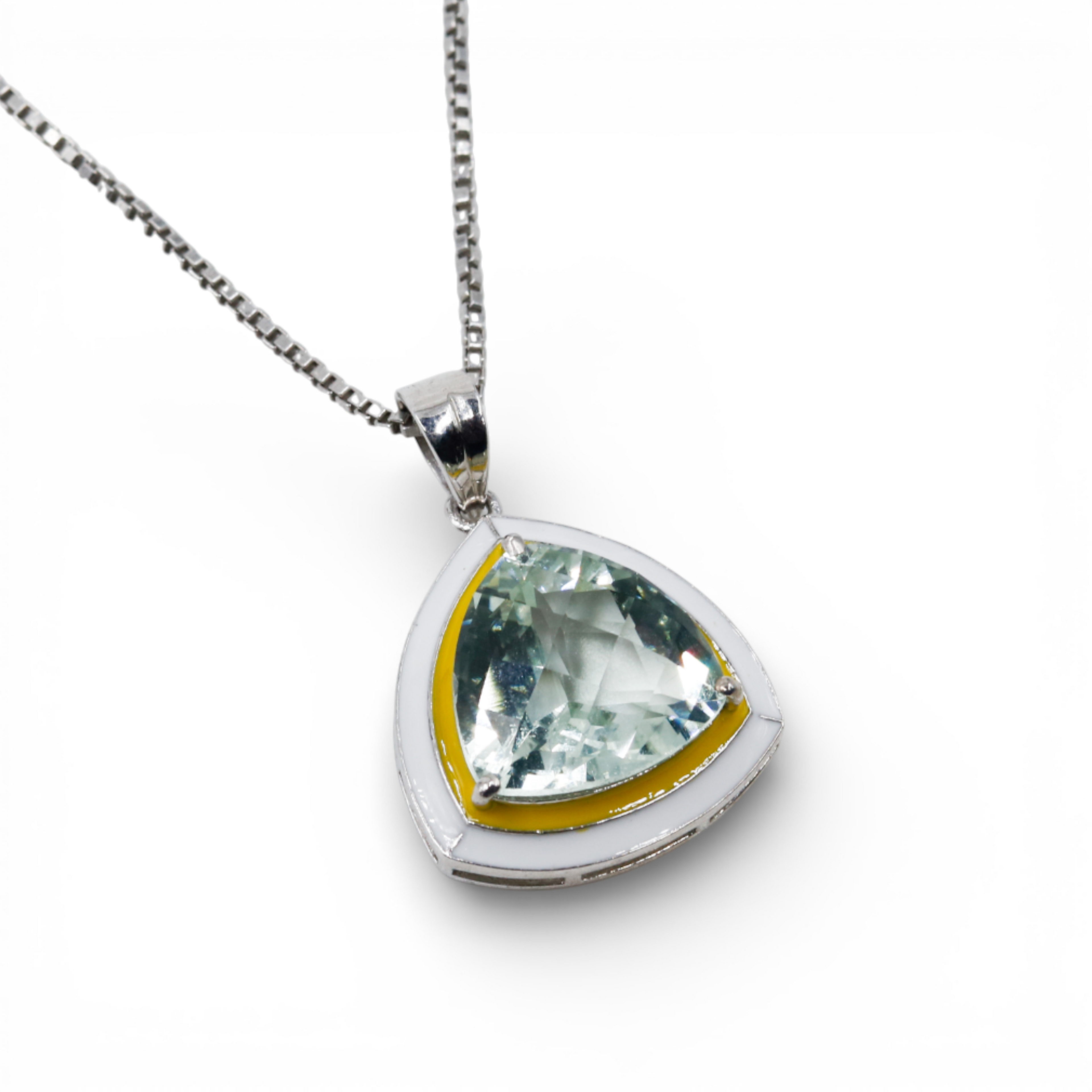 Not your usual Green Pendant | Green Amethyst