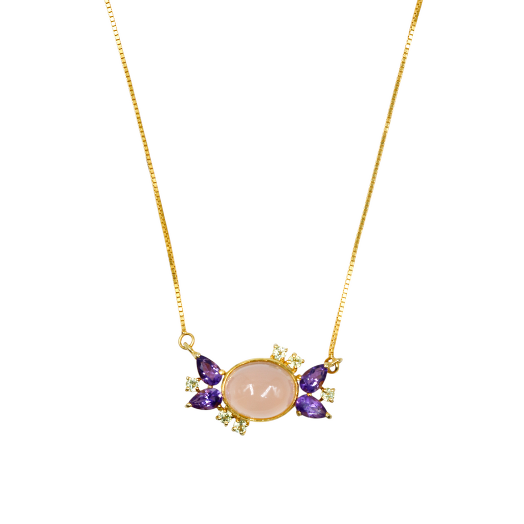 Candy Rosé pendant | Rose Quartz