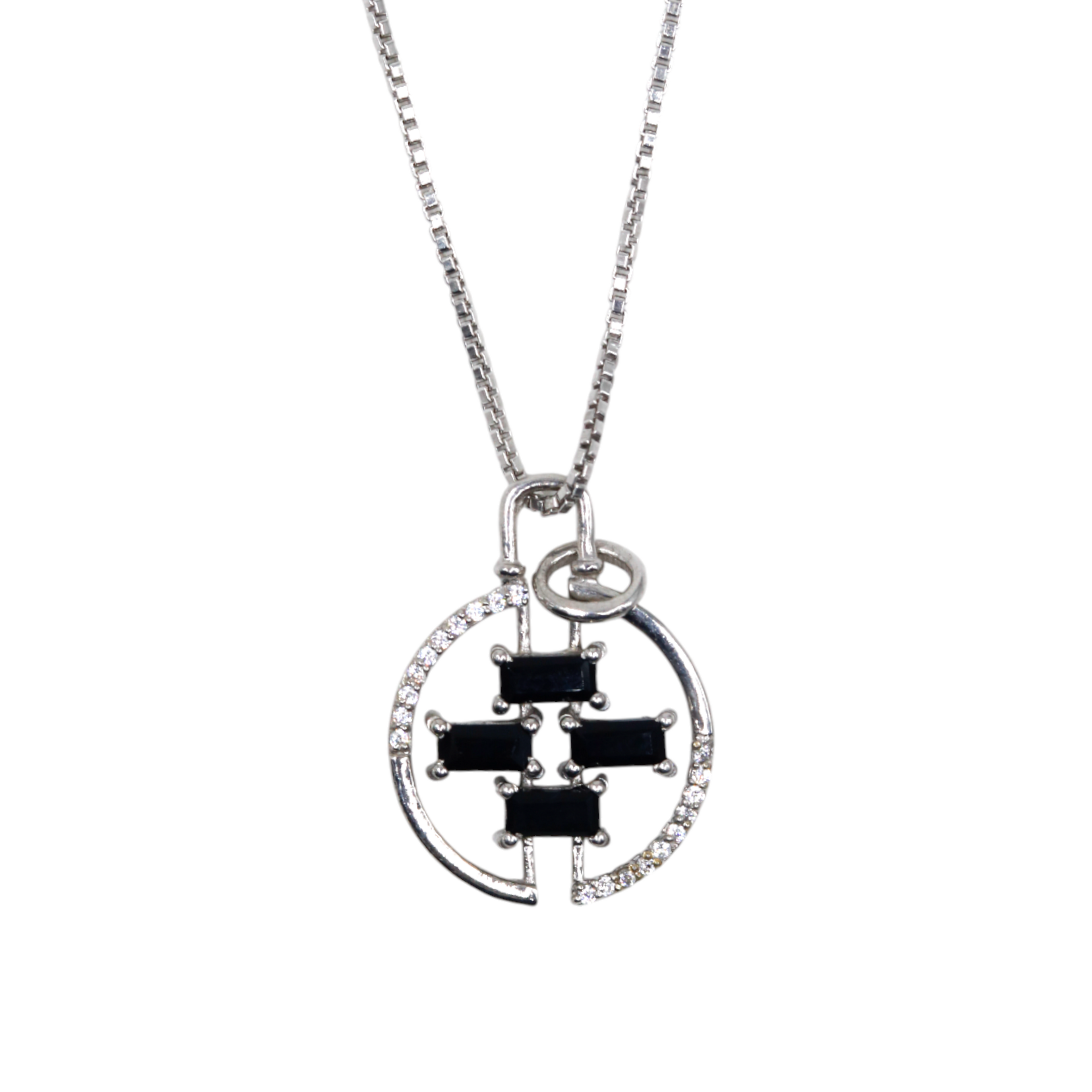 Tetris Pendant | Black Onyx