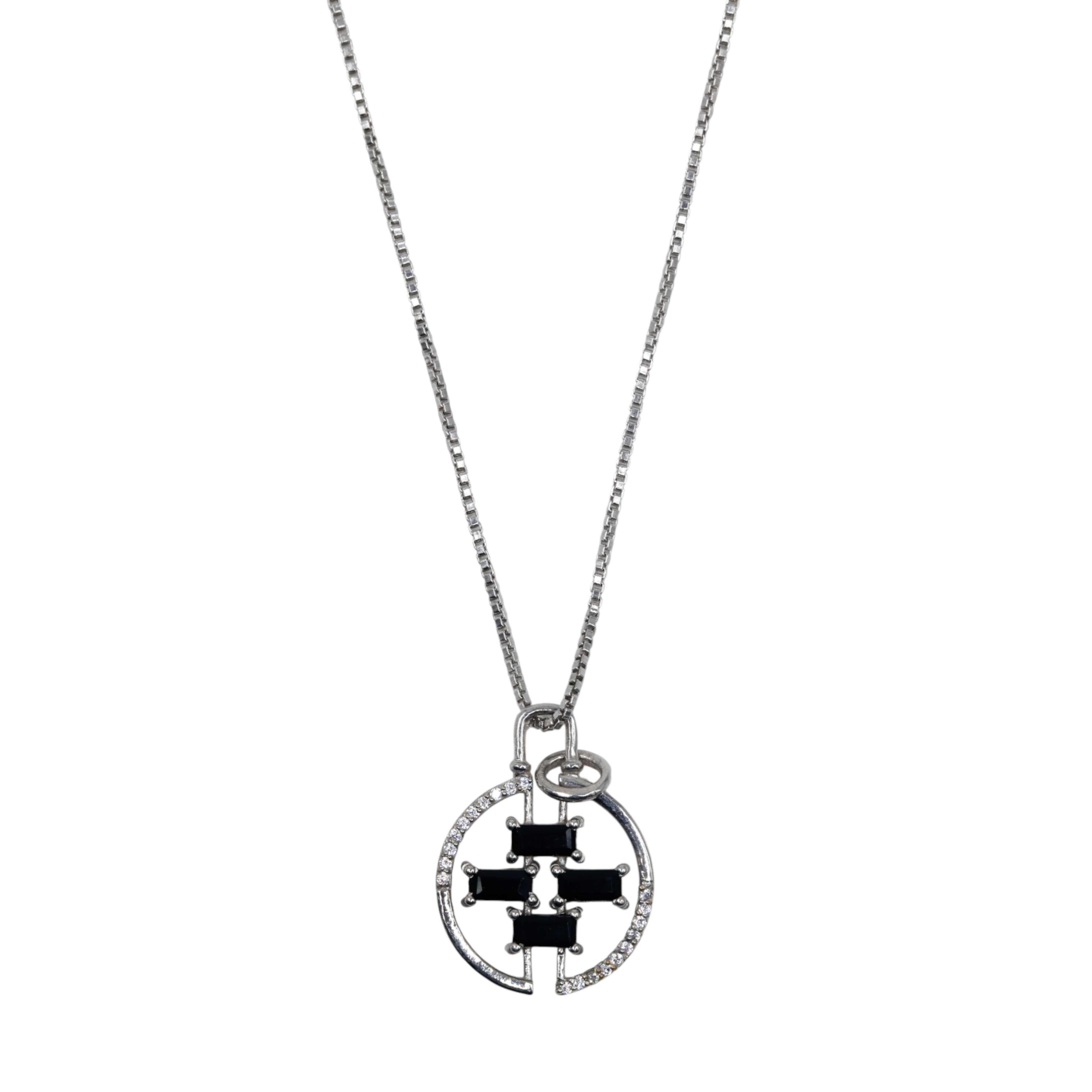 Tetris Pendant | Black Onyx