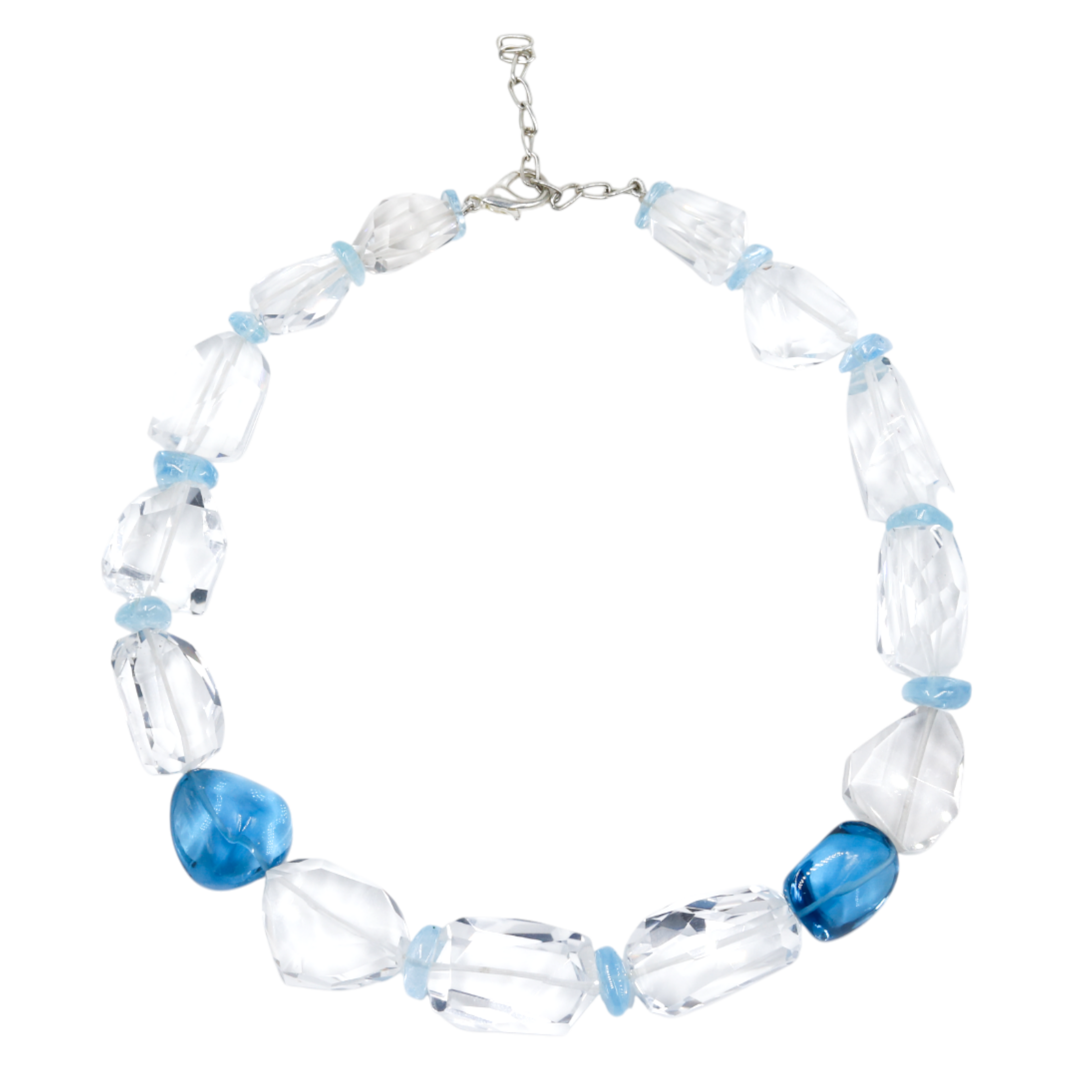 Tumble necklace | London Blue topaz