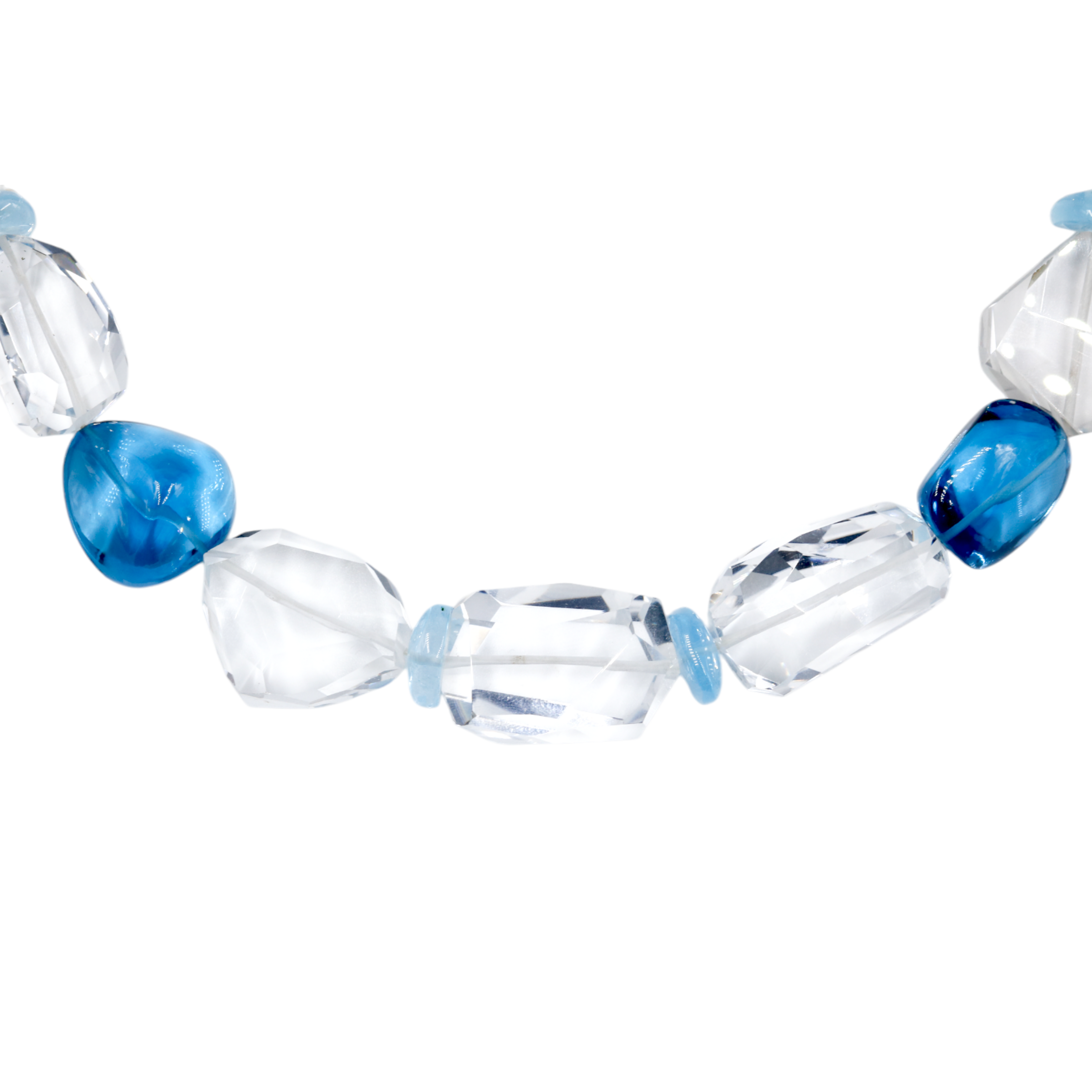 Tumble necklace | London Blue topaz