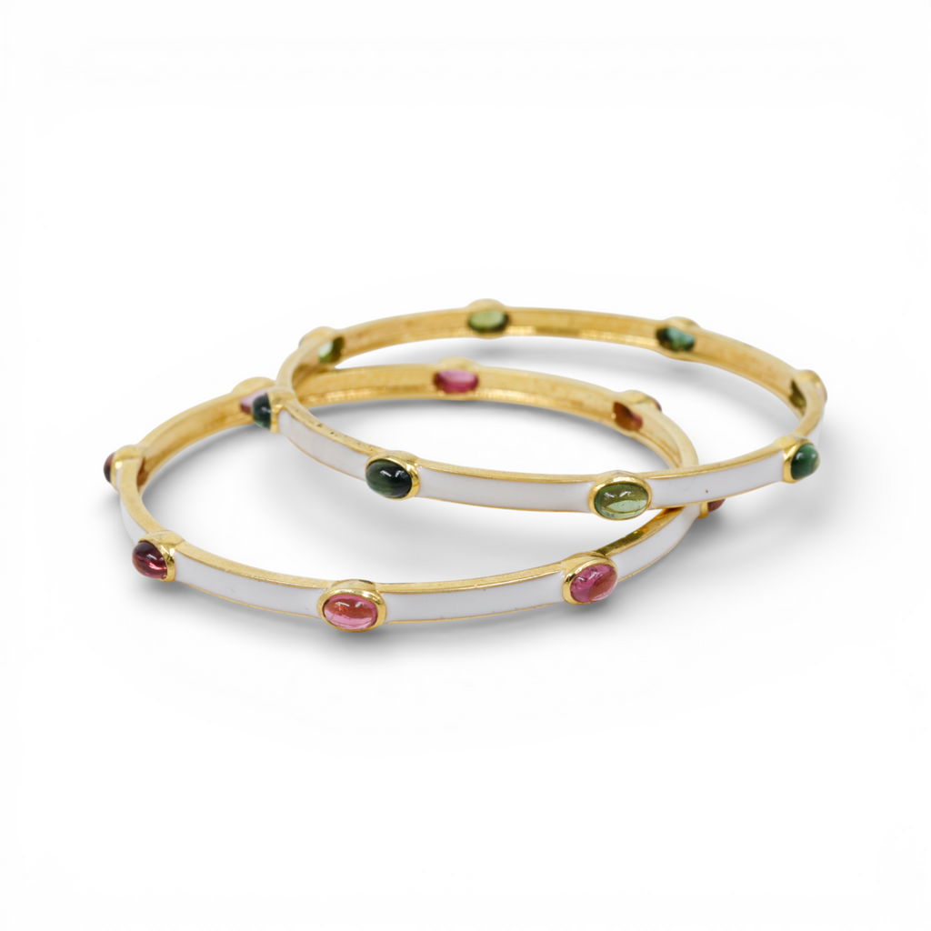 Everyday Ivory Bangle | Tourmaline
