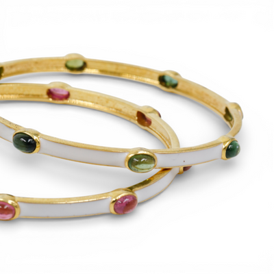 Everyday Ivory Bangle | Tourmaline