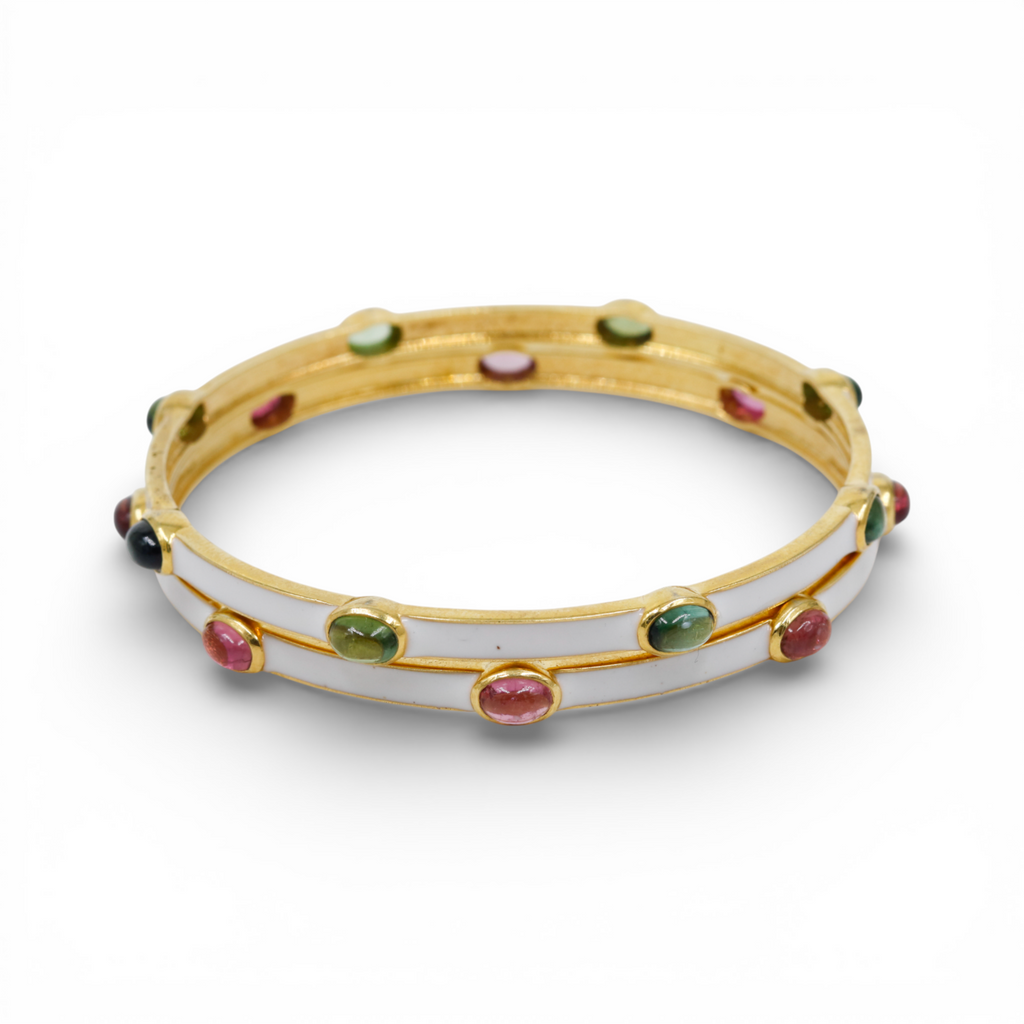 Everyday Ivory Bangle | Tourmaline