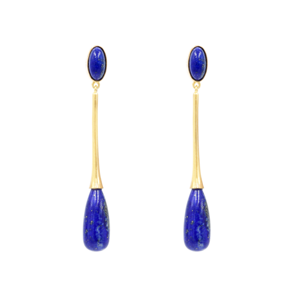 Drip Earrings | Lapis lazuli