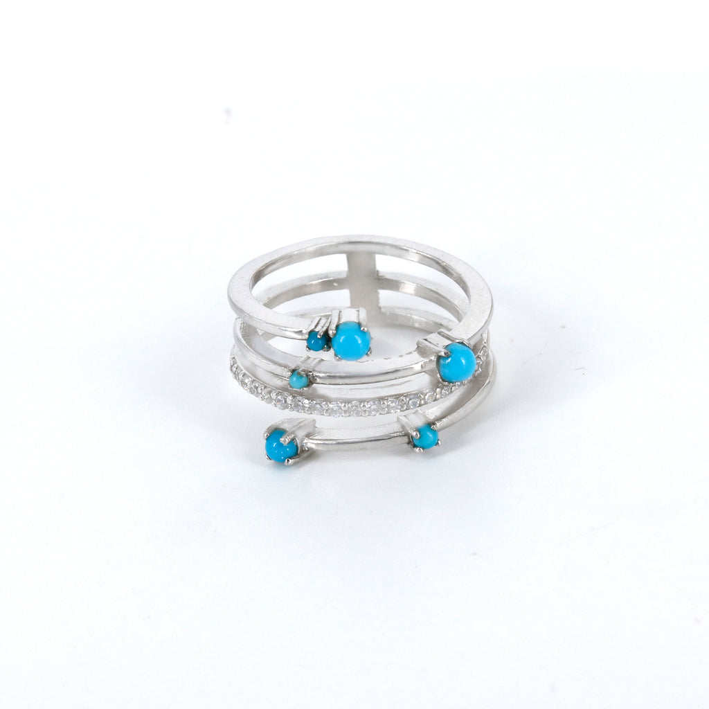 Celeste Stack Ring | Turquoise