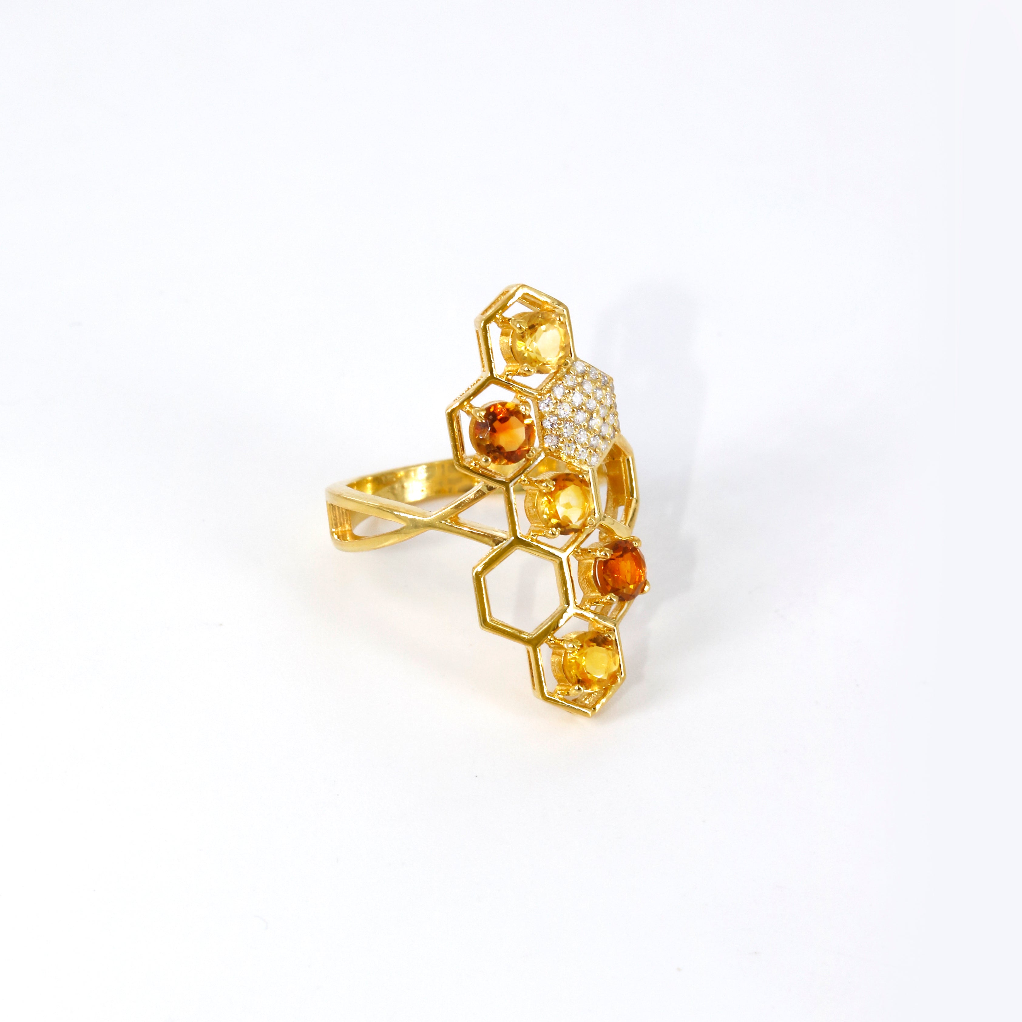 Honeycomb ring