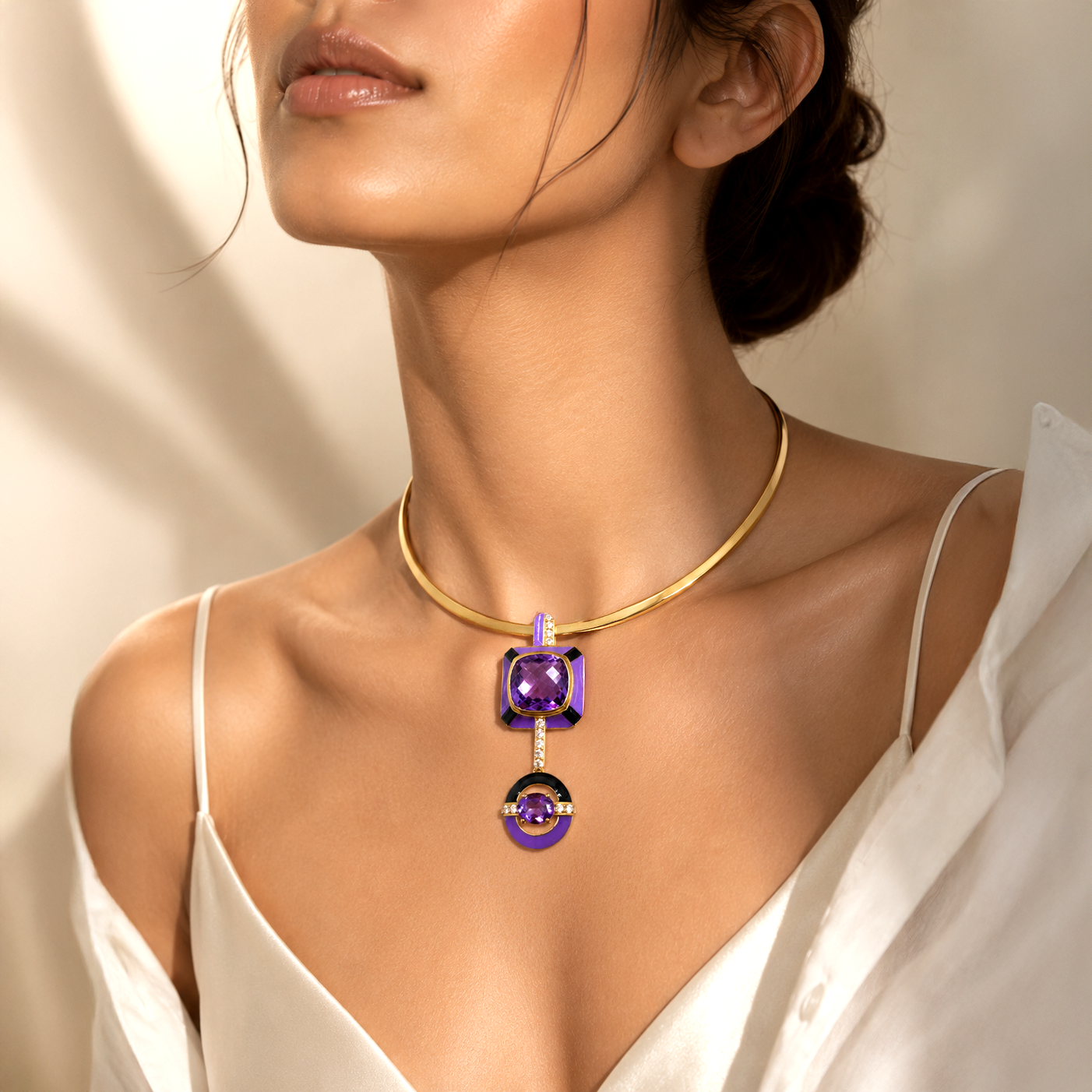 Violet Orbit Pendant