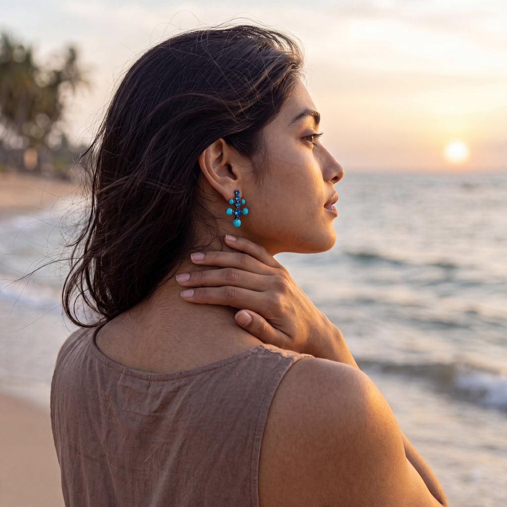 Ocean pop earring