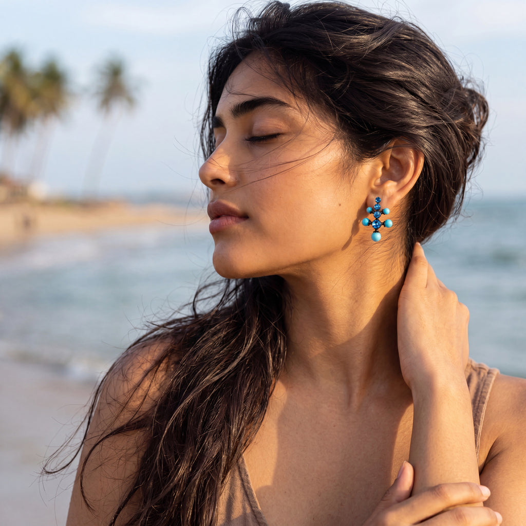 Ocean pop earring