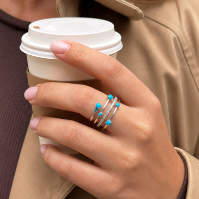Celeste Stack Ring | Turquoise